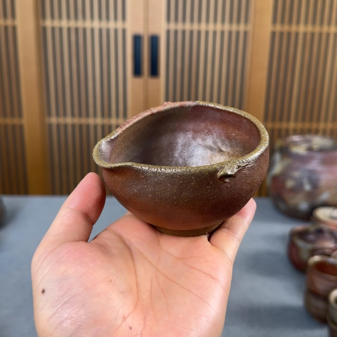 公道杯备前烧茶具柴烧