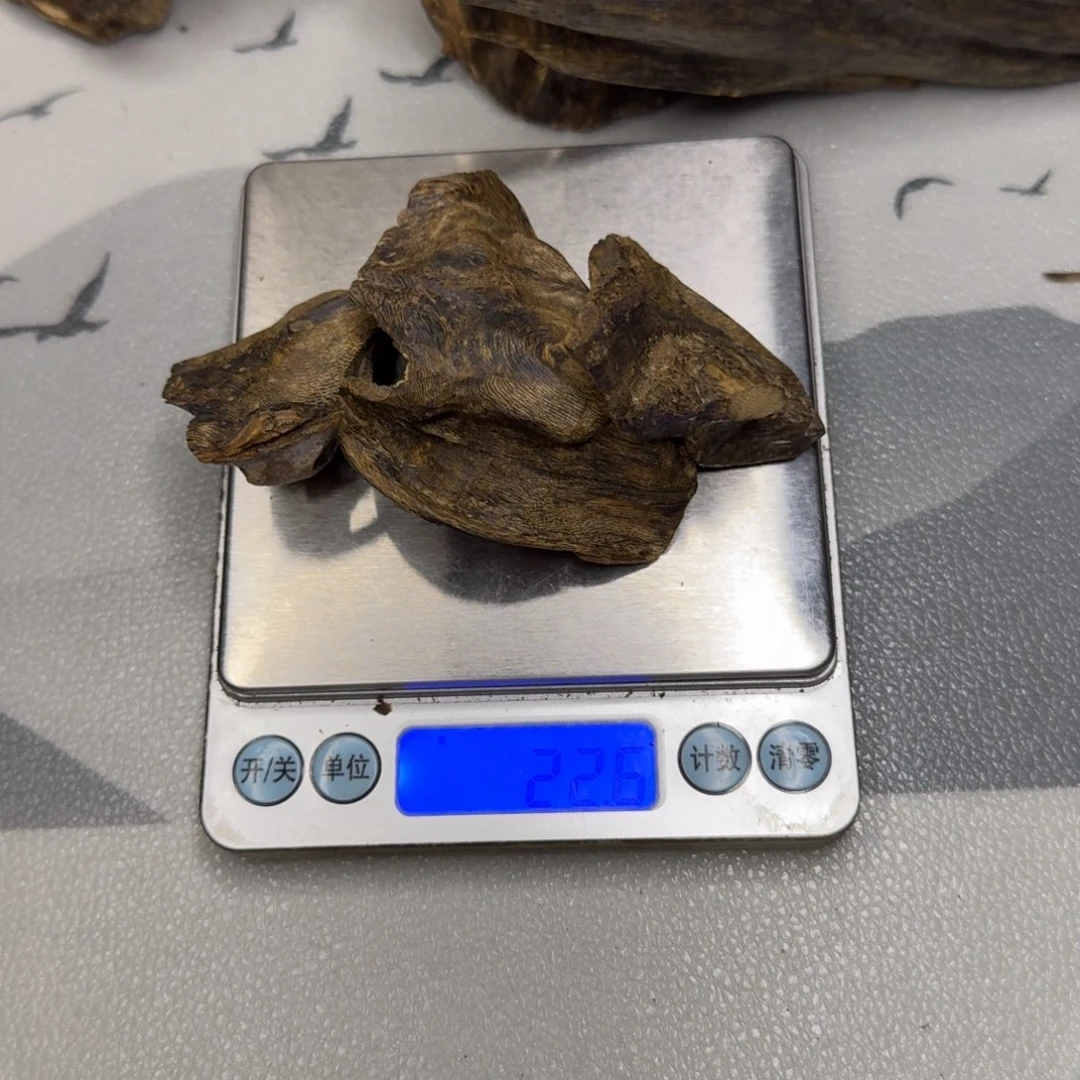 楠木青**袖奇楠天然壳子22.6克
