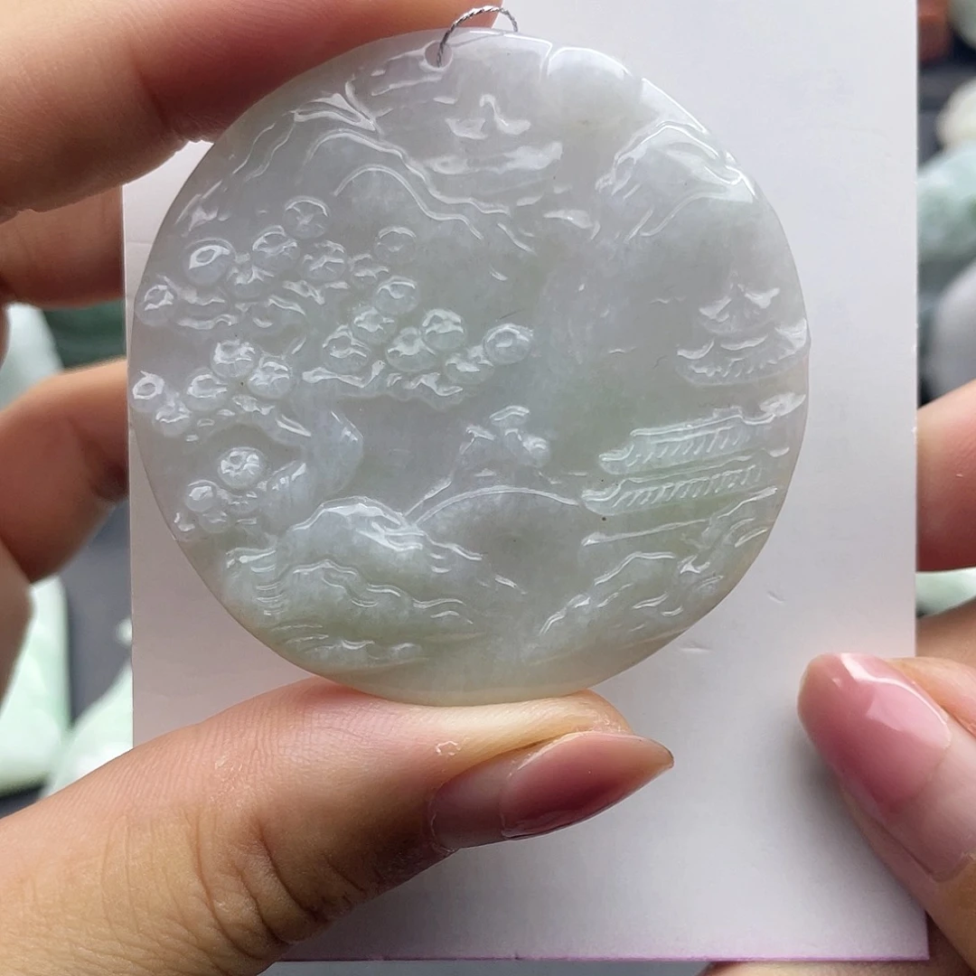 翡翠未镶嵌颈饰天然翡翠