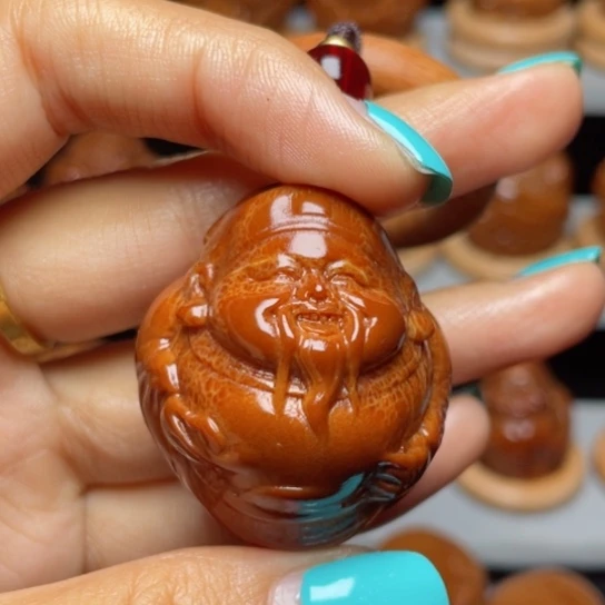 吊坠橄榄核华光背财神单子4.0