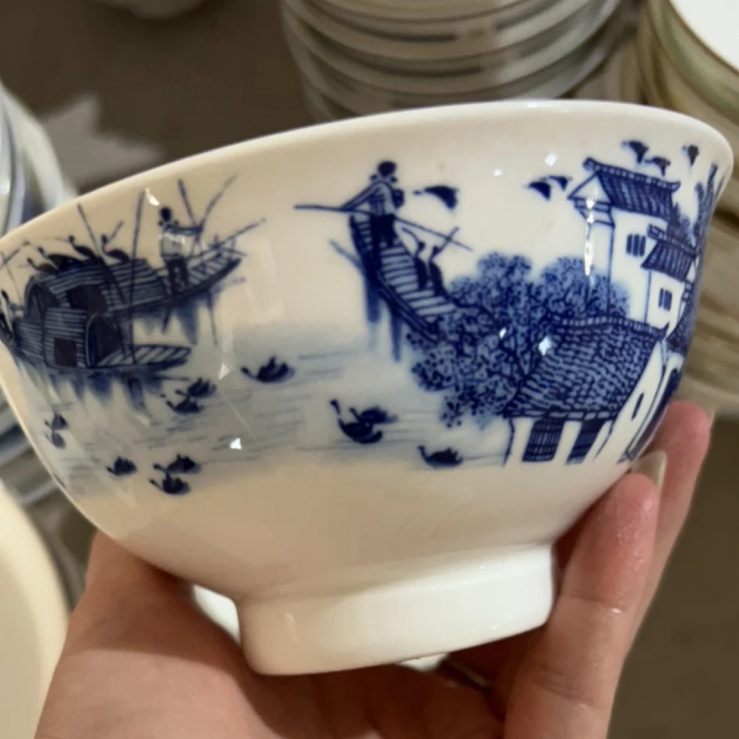 江南水乡4.5寸饭碗10个装