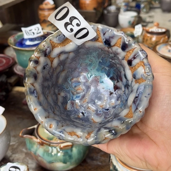 其他全手工柴烧志野杯匣钵泥038