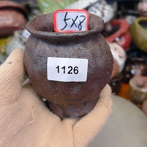 粗陶花盆手工花盆制作就这样