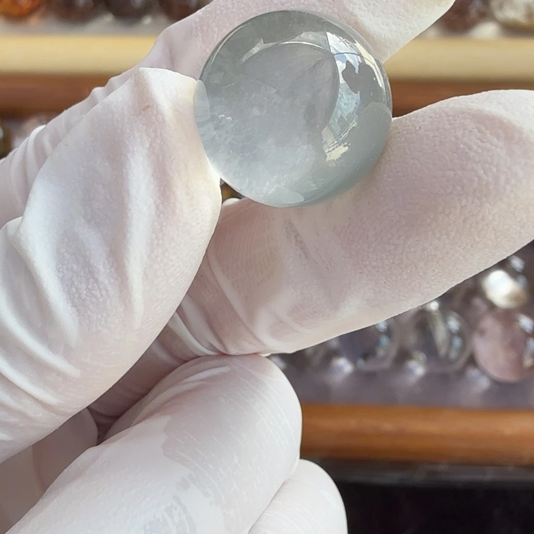 呆***妈未镶嵌珠宝半成品水晶15.9mm定制不退换