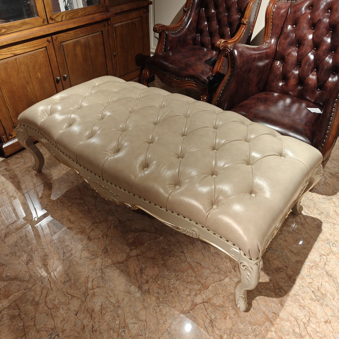 床尾凳1600*830*490mm（面长1540）美式卧室长条凳