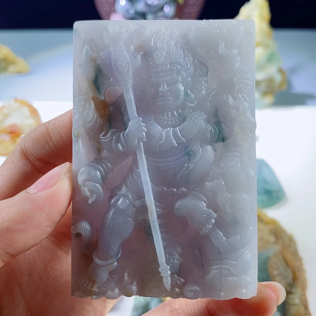 善***缘定制翡翠未镶嵌天然a货翡翠大黑天