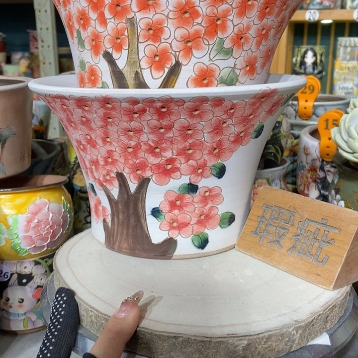 红陶景德镇艺术手绘作品