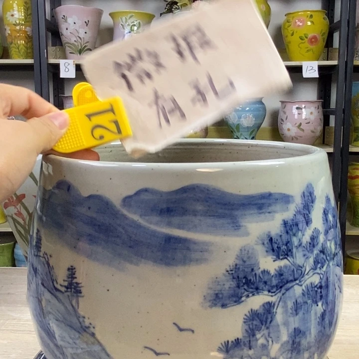 景德镇高温陶瓷花盆