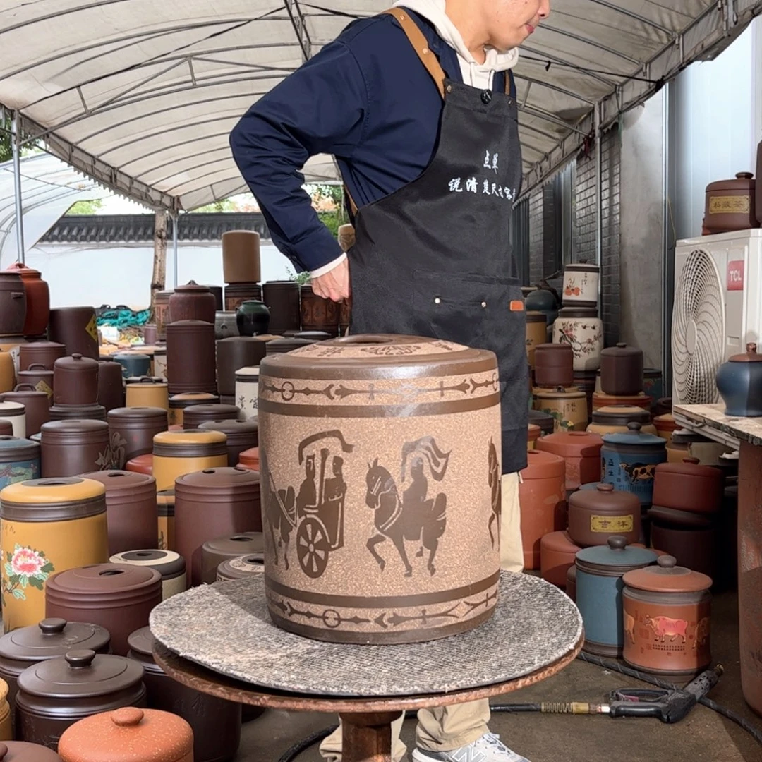 紫砂茶叶罐10 饼茶叶罐