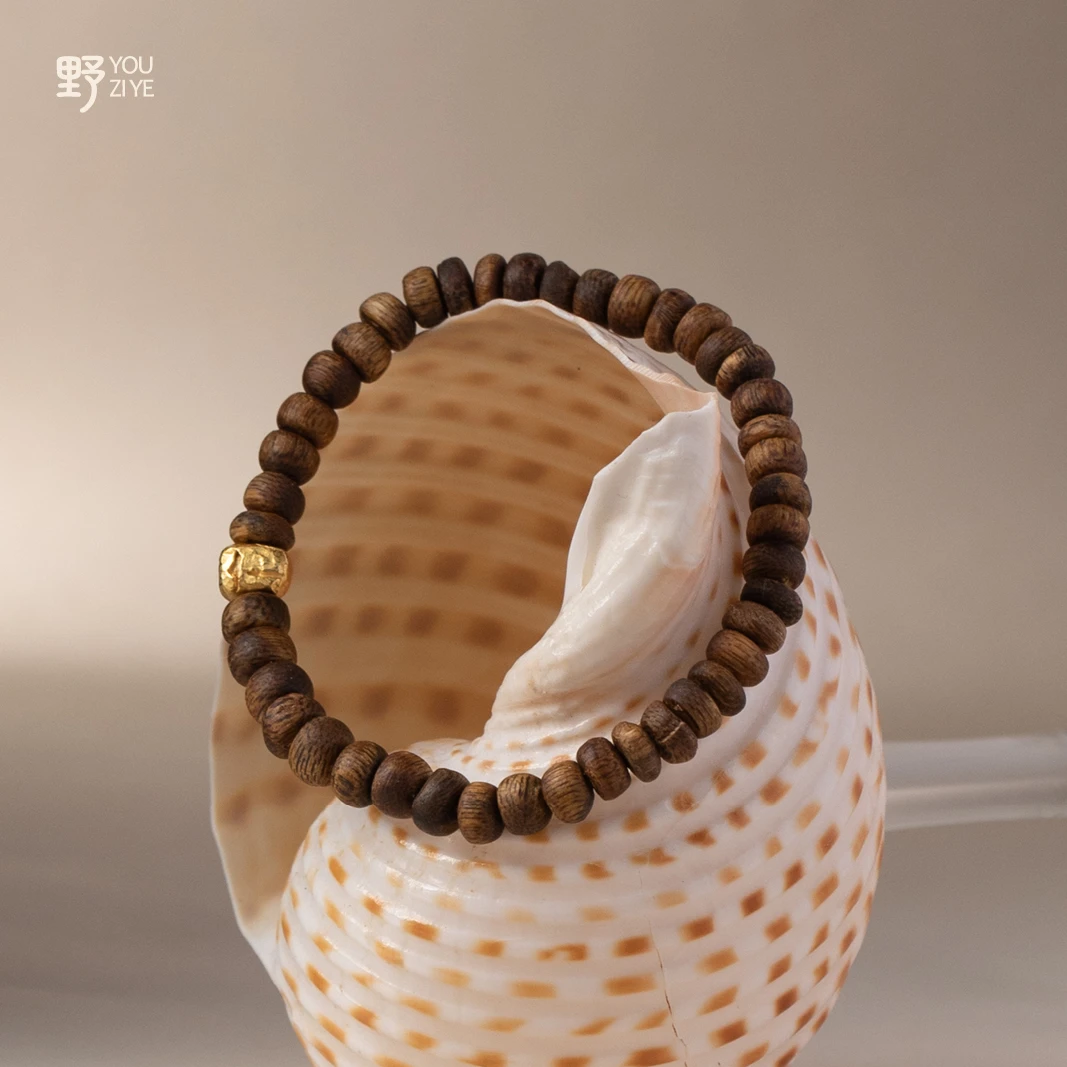 沉香由子野【古埃及月亮】 奇楠 小众设计手串
