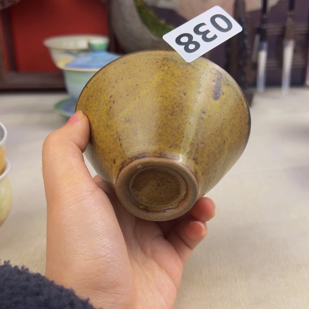 杯子纯手工柴烧主人杯微瑕