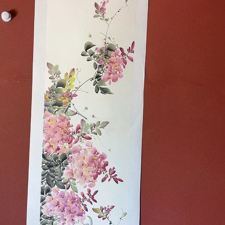 国画听兰老师花鸟