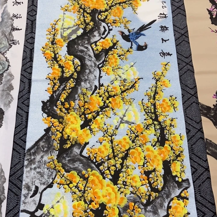 枕书斋画廊的直播间