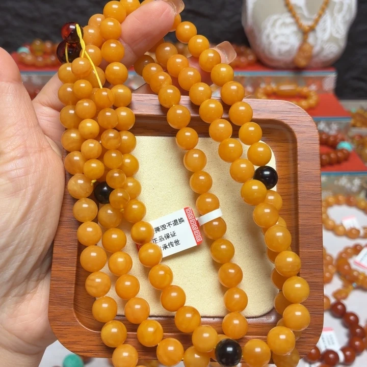 蜜蜡未镶嵌手链手串