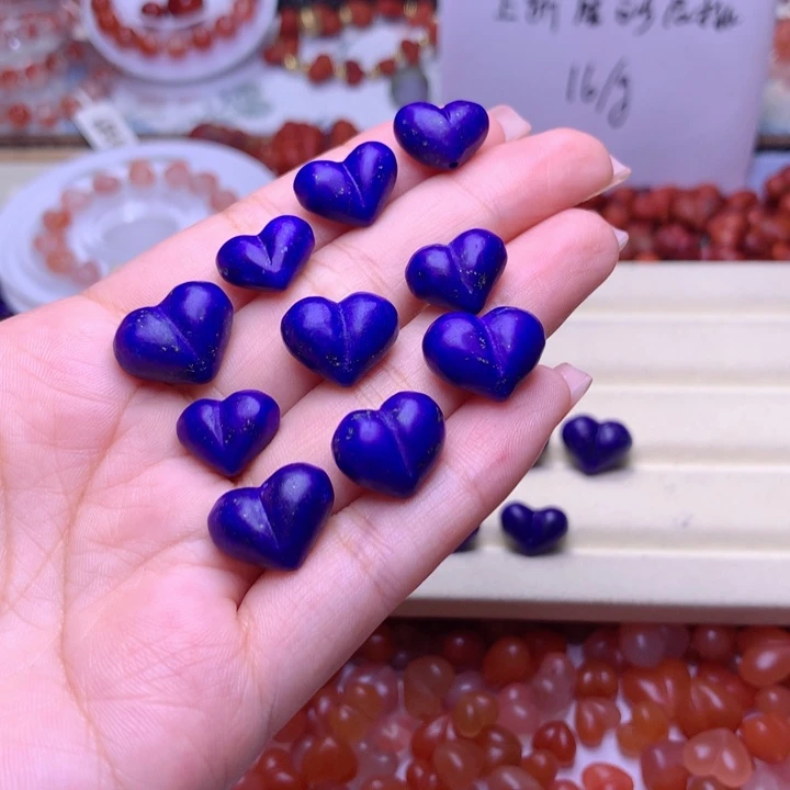 悄***）青金石未镶嵌青金屁桃5