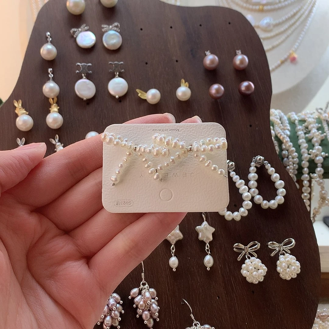 耳饰淡水珍珠合金