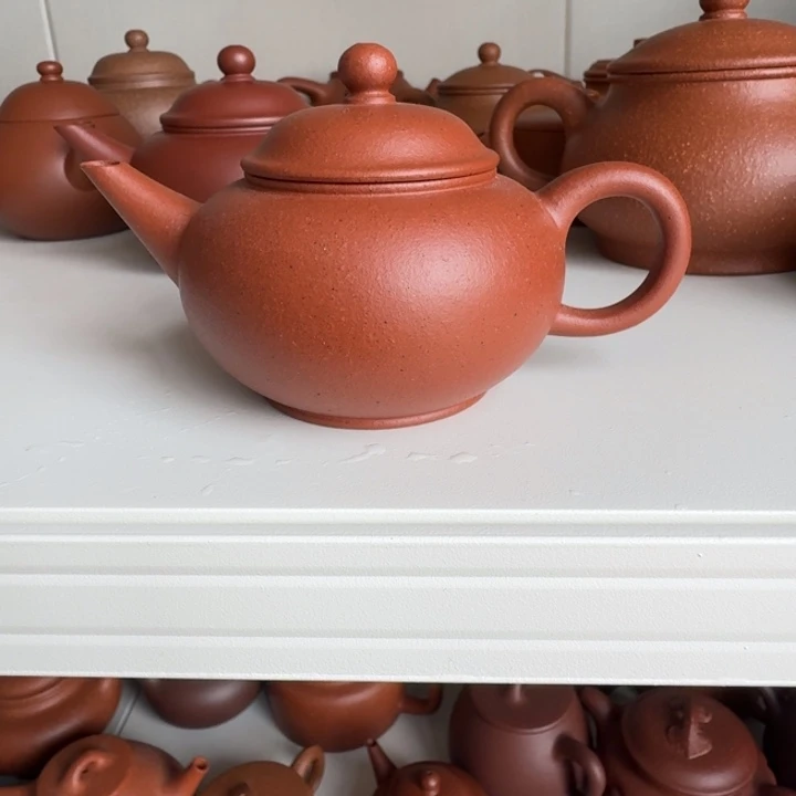 茶杯紫砂老朱泥水平150cc