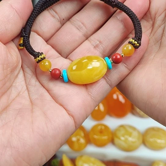 未镶嵌蜜蜡手串手绳