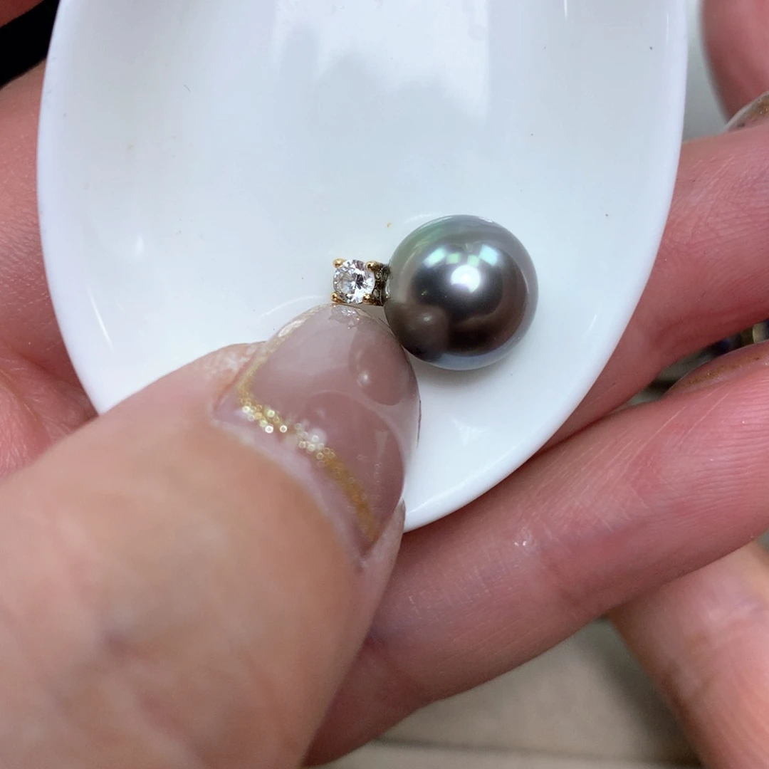 海水珍珠18K金镶嵌颈饰