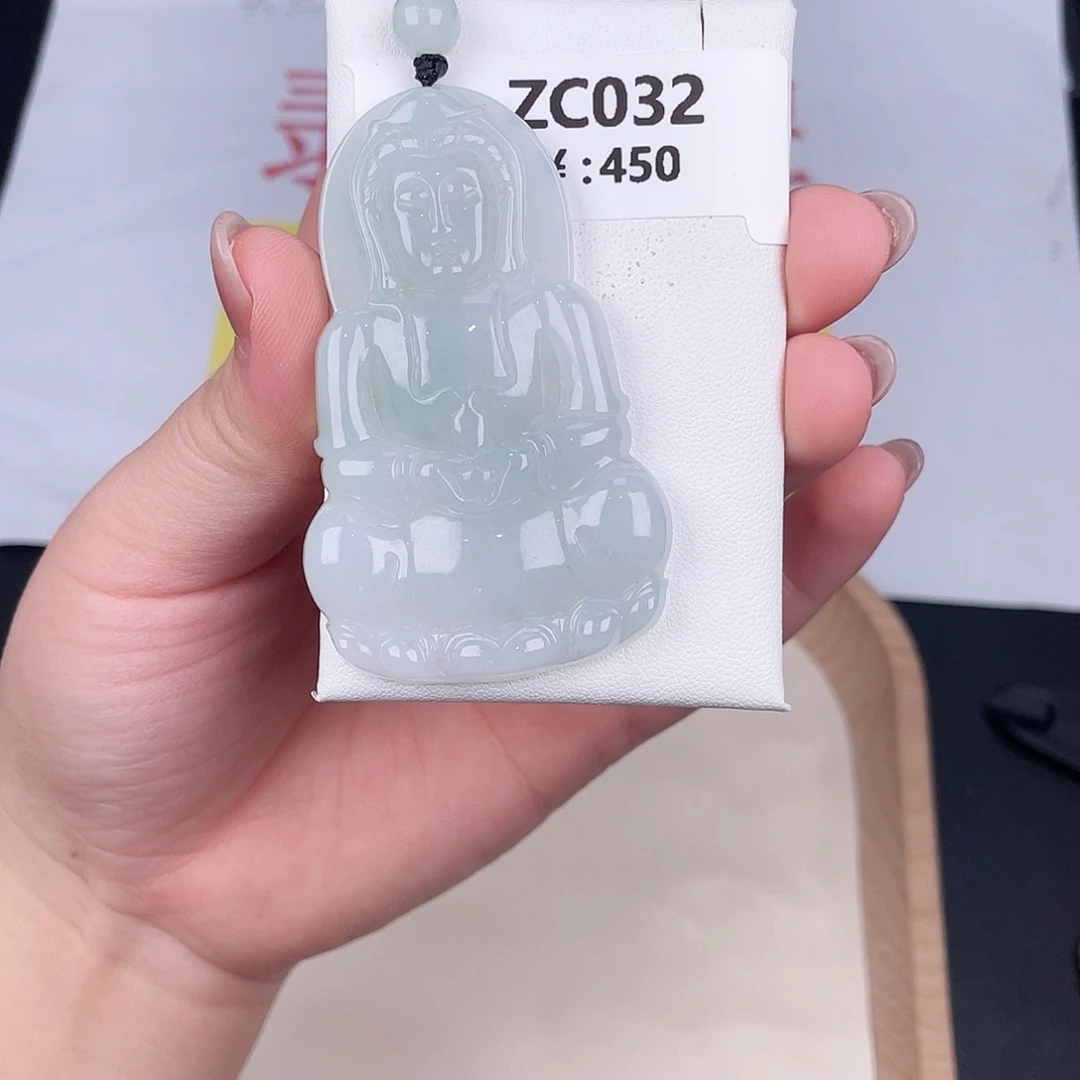 翡翠未镶嵌颈饰zc032
