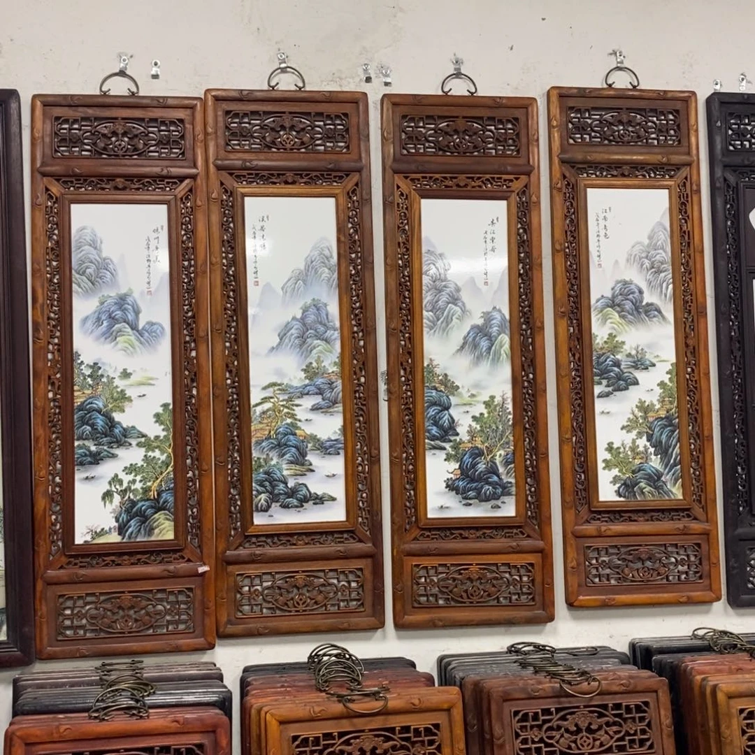 瓷片1.2*36*4景德镇瓷板画柴窑烧制