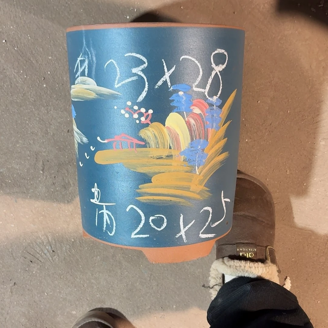 紫砂紫砂花盆高桶一个