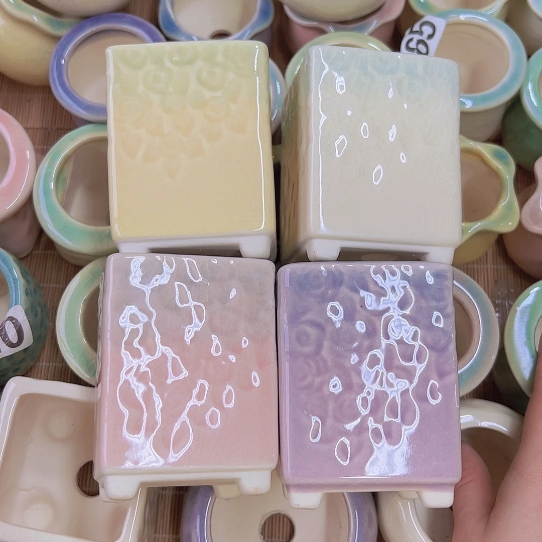 红陶陶瓷花盆当场满12包邮