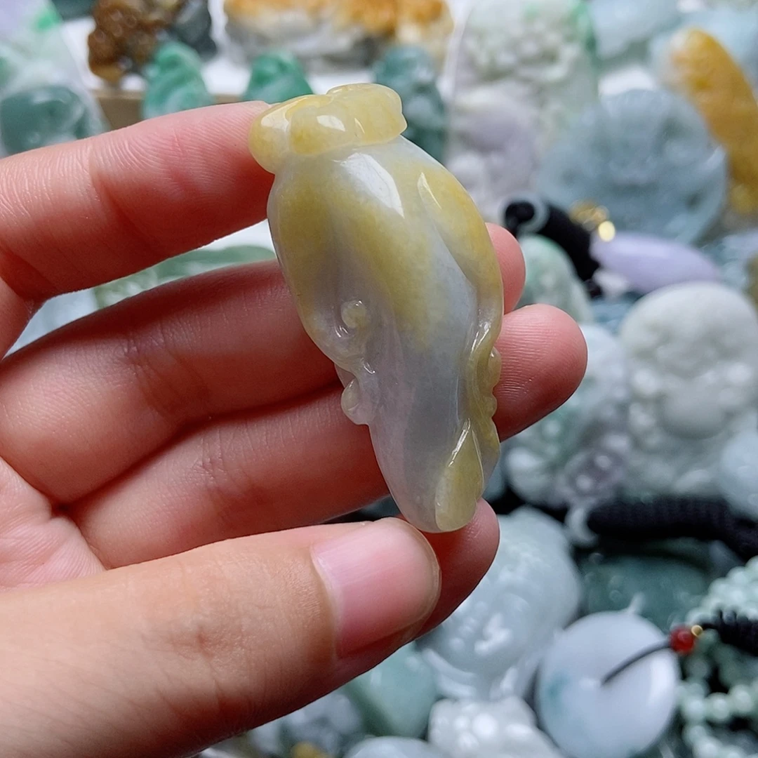 翡翠未镶嵌吊坠(不含链)1