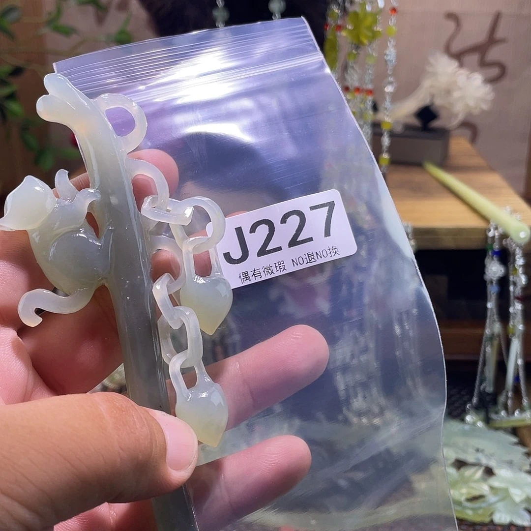 东***东蛇纹石玉未镶嵌发饰