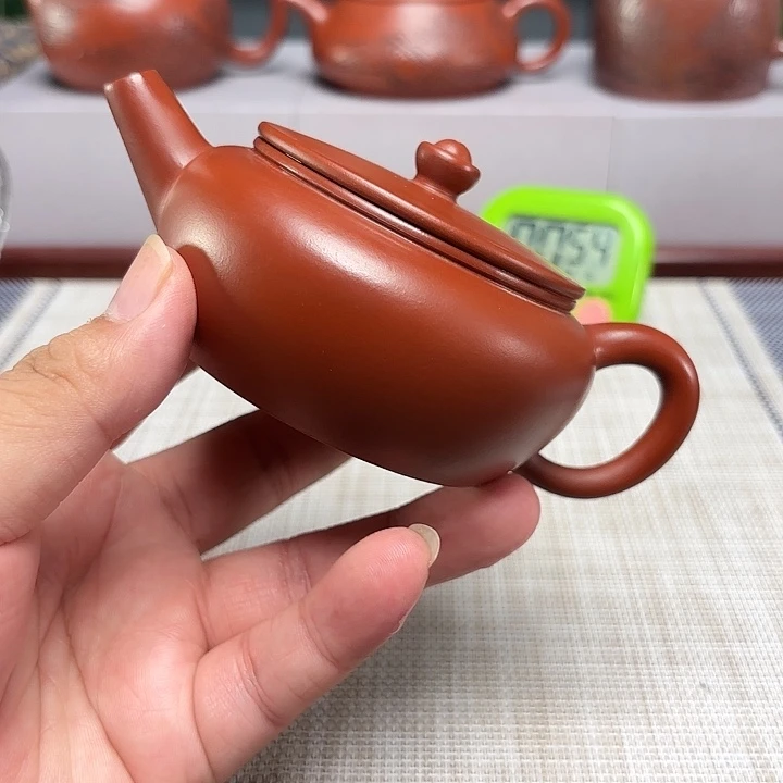 无***头茶壶紫砂宜兴原矿手工紫砂壶