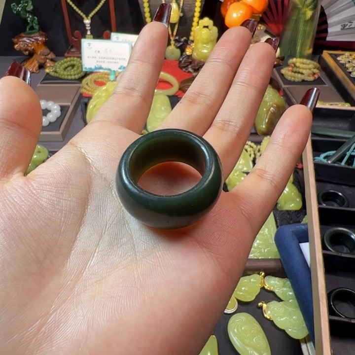 和田玉（青玉）未镶嵌颈饰22圈口