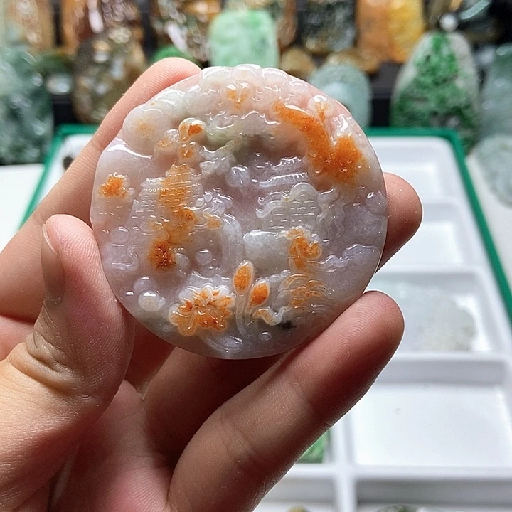 颈饰未镶嵌翡翠翡翠a货