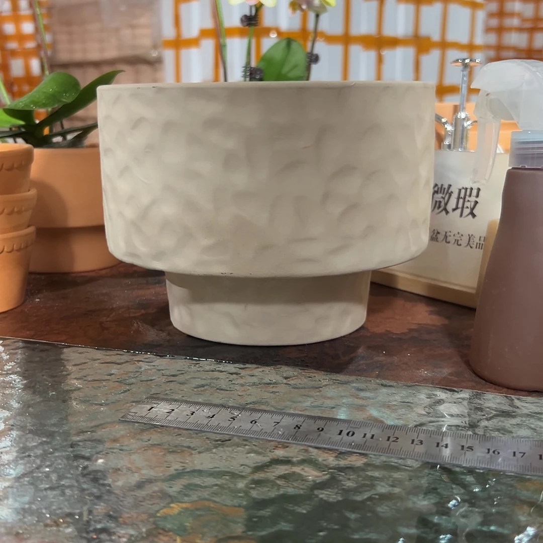 微瑕波西米亚矮盆20口15高1个