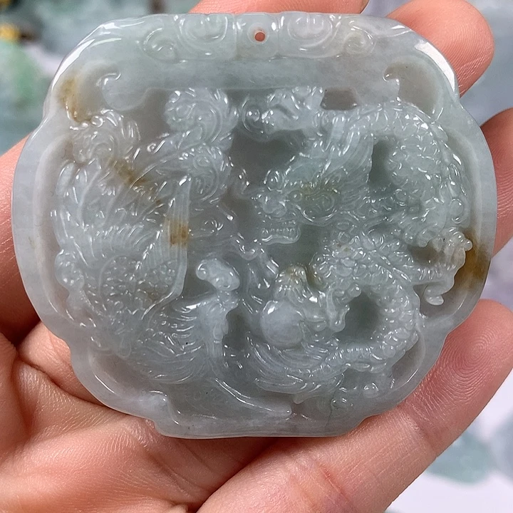 颈饰未镶嵌翡翠龙凤呈祥福利