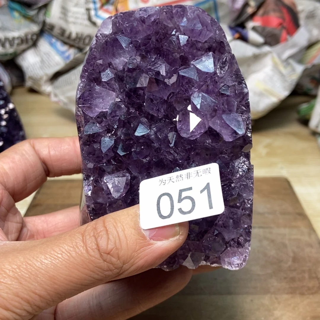 紫晶天然水晶摆件未镶嵌