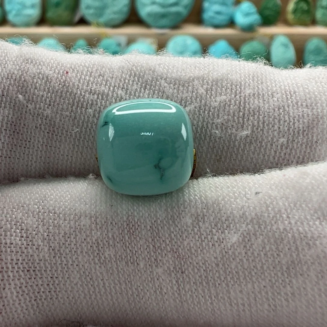 未镶嵌绿松石老型珠10x9.6mm