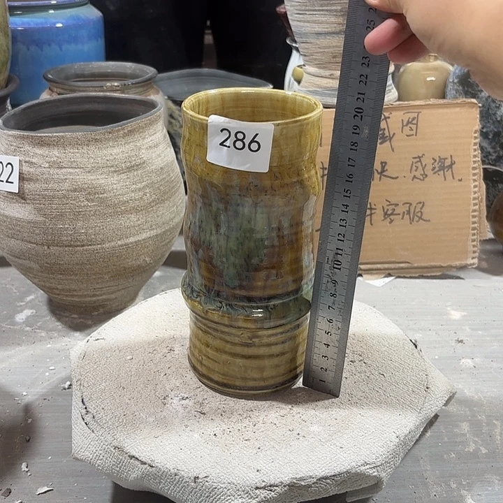 陶摆件高20，口7，无孔，286