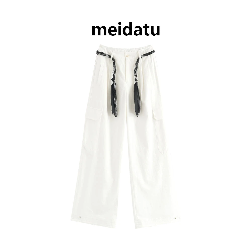 美哒兔（梦中情裤）高街时尚大口袋休闲裤（高个子版）CD837-QG