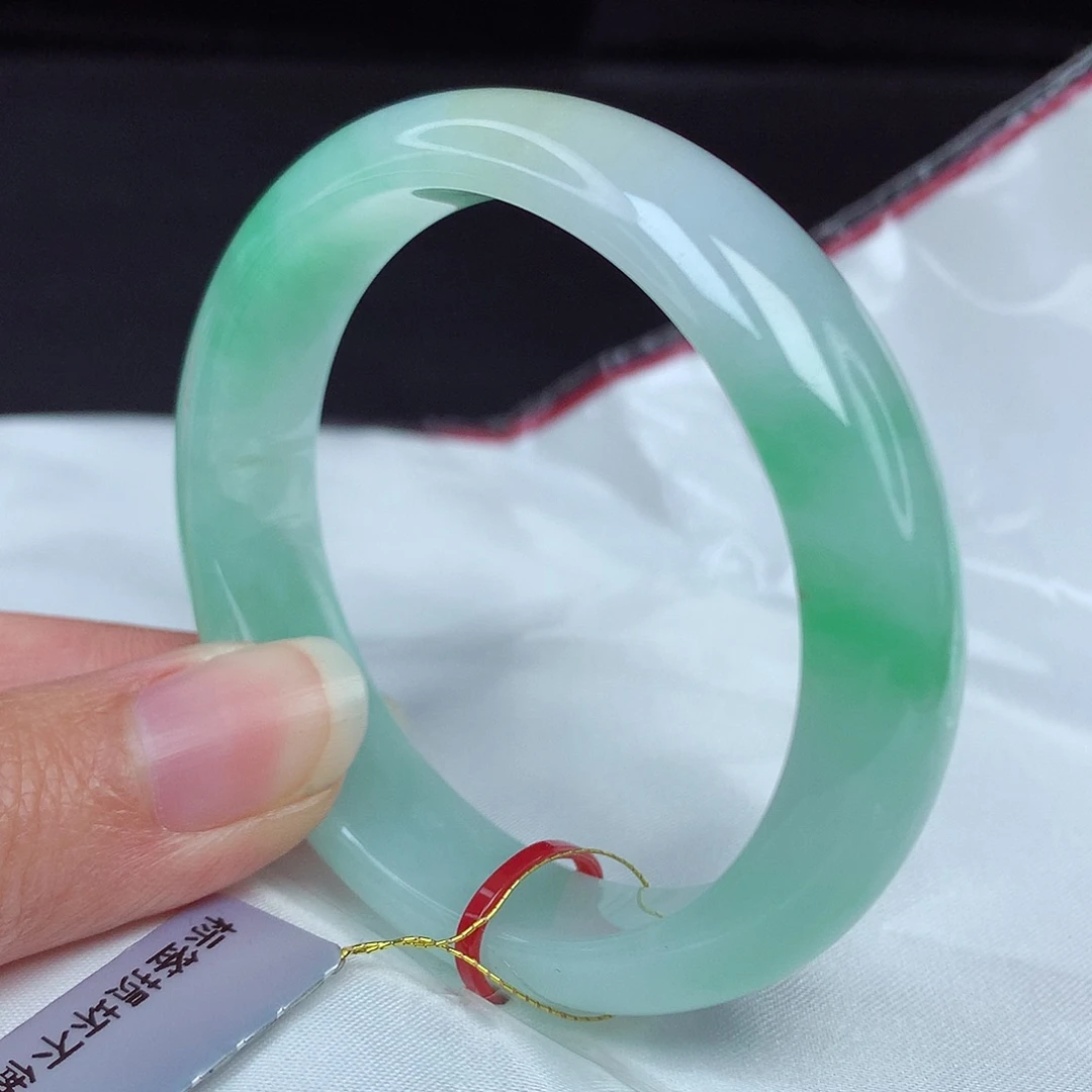 翡翠手镯未镶嵌51圈4137贵妃