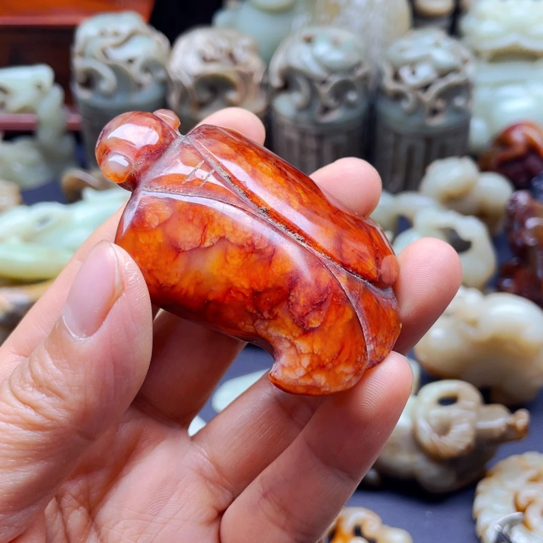 白玉菩提吊坠摆件