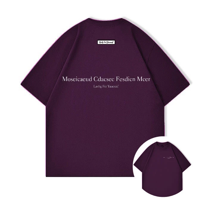 T33#款号夏季新款印花美式宽松短袖夏季T恤男女款半袖体恤衫