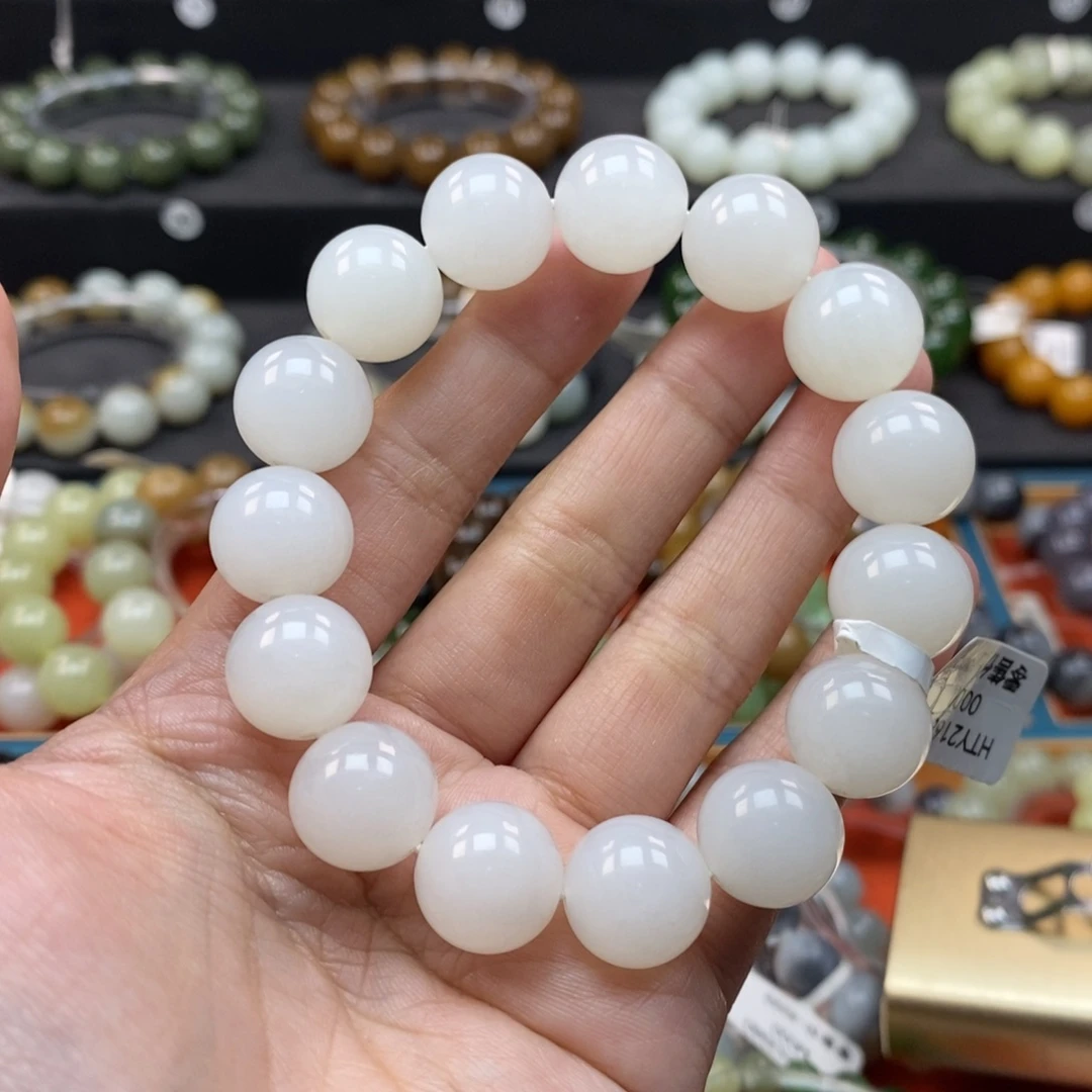 和田玉未镶嵌手链L卡14