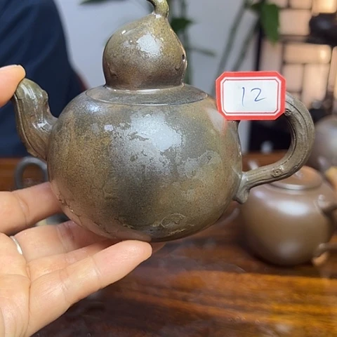 戬谷龙窑柴烧茶壶12