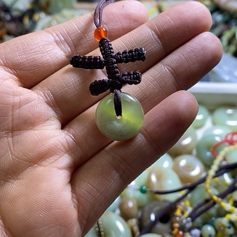 岫玉手机挂件未镶嵌