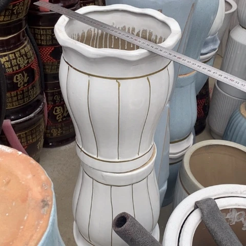 低腰花口白金南瓜中号 口26/33