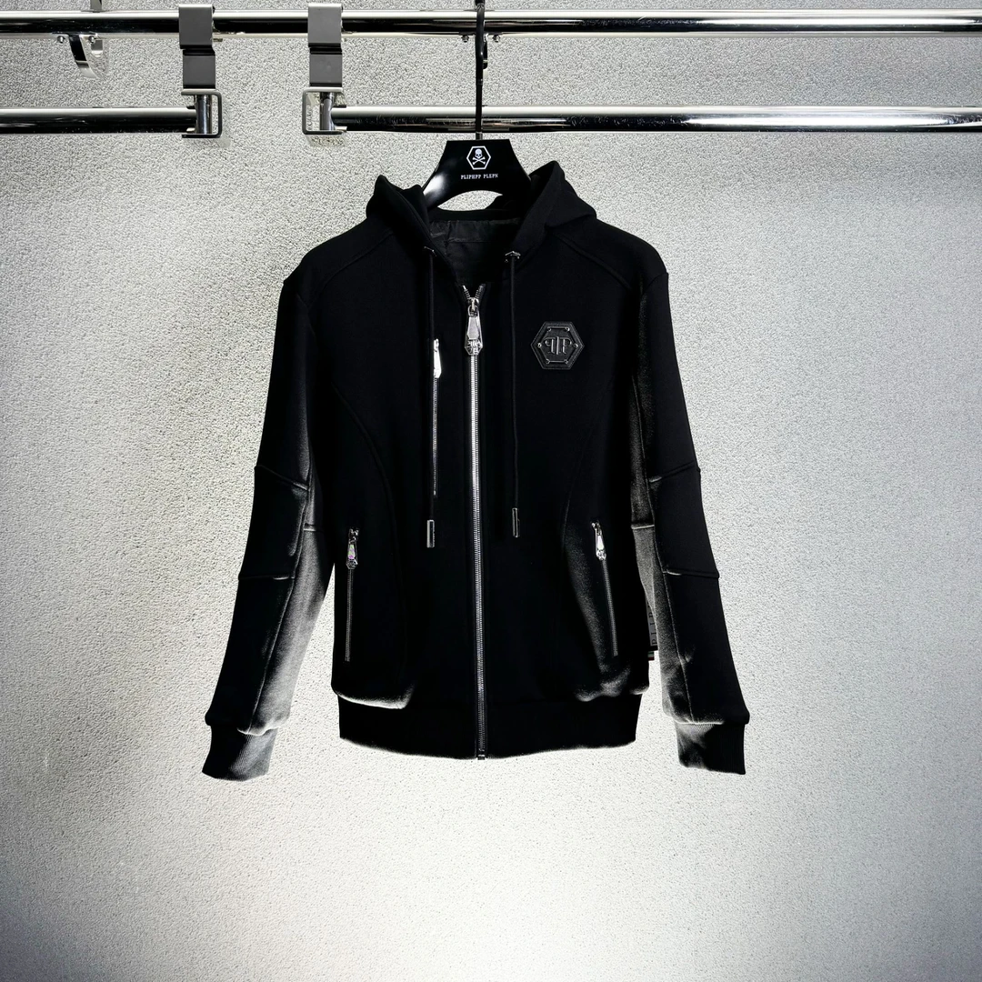 PLIPHPP PLEPN正品PP秋冬 双P连帽男士修身锁温休闲卫衣开衫W6611