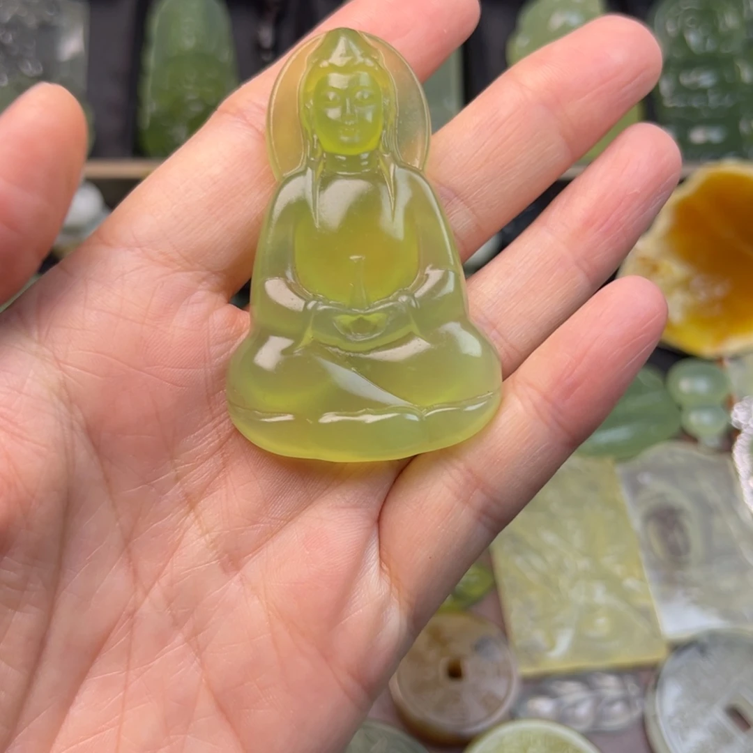 蛇纹石玉未镶嵌吊坠(不含链)