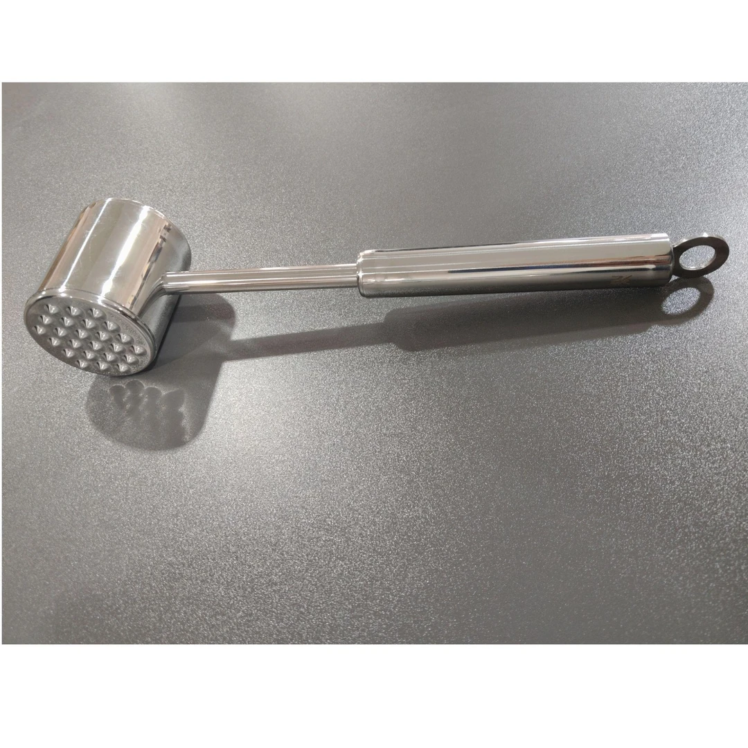 出德国尾单肉锤 18-10不锈钢敲肉锤 大号松肉锤冰锤加厚厨具双面