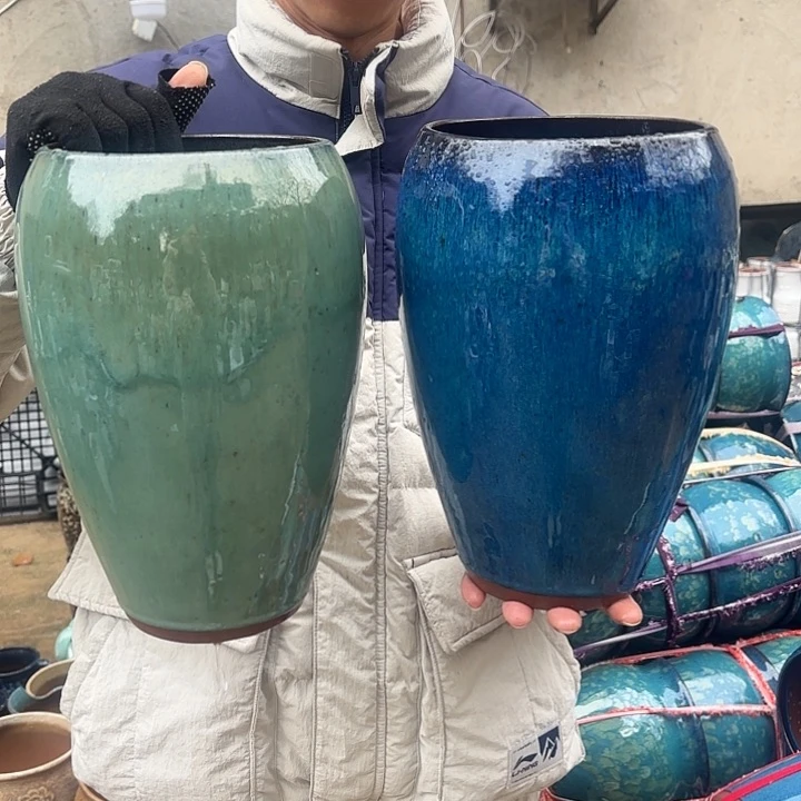 红陶两个口径15高度27