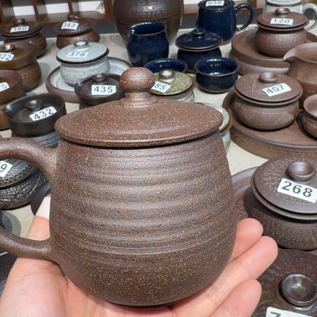 瓷粗瓷茶具素色盖碗